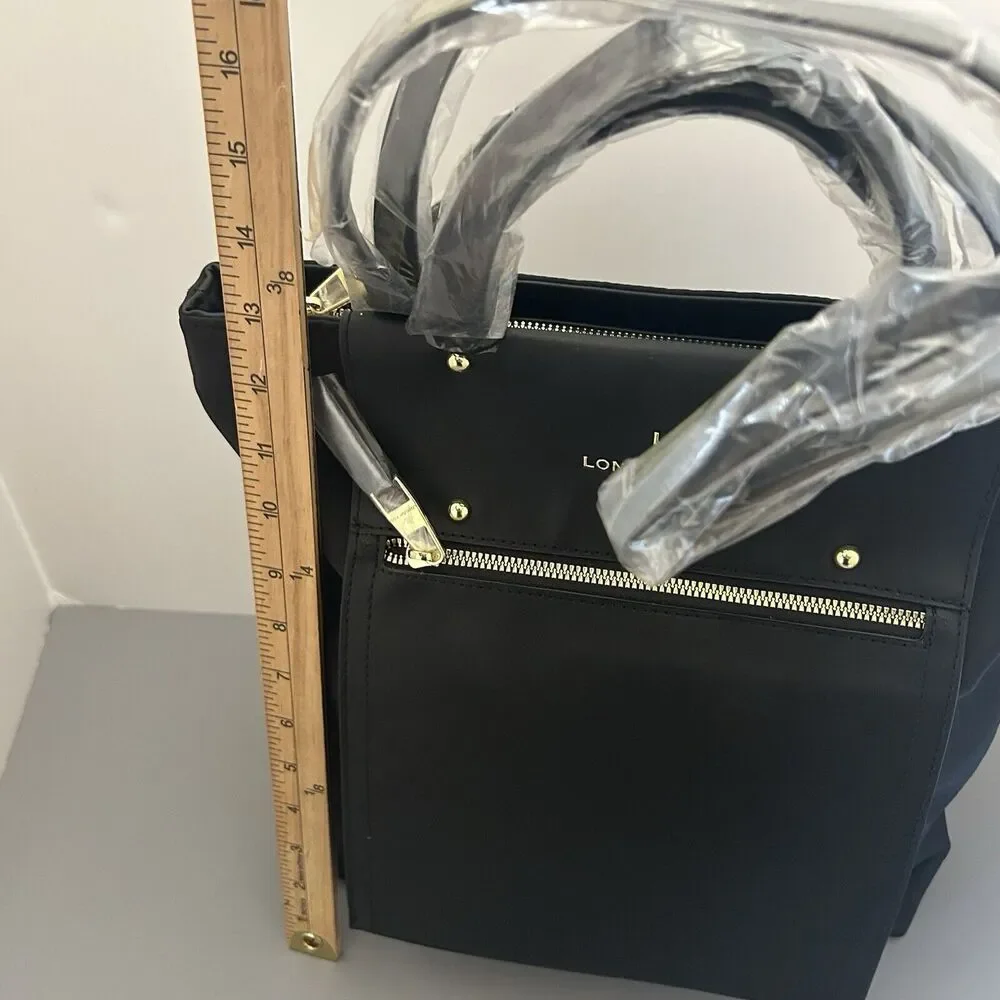 London Fog Nordic Multimedia Tote Black Medium Bag Purse